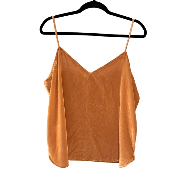 LOFT Tops - Loft Strappy Velvet Sexy Beige Camisole - Size M